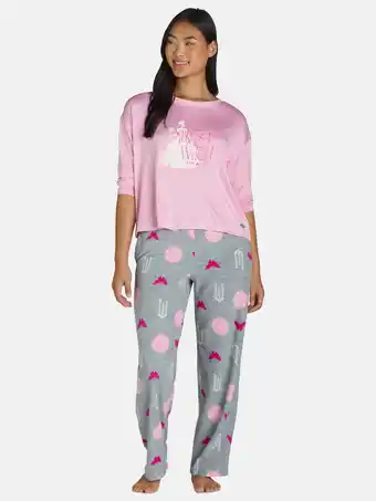 Walmart Wicked Women’s Glinda Print Pajama Set, 2-Piece, Sizes XS-2X offer