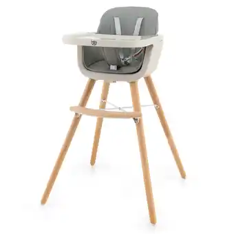 Walmart Babyjoy 3 in 1 Convertible Wooden High Chair Toddler Feeding Chair with Cushion Grey offer