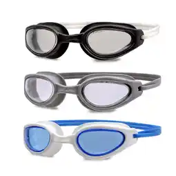 Walmart Dolfino Adult Racer Tinted Swim Goggles, Multi-Color, Unisex (3 Pack) offer