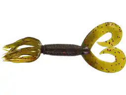 Walmart Yamamoto 5 Double Tail Hula Grub Grn Pmpkn/Lg Red offer