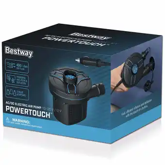 Walmart Bestway 62256E, Multicolor 12V AC/DC Electric Air Pump offer
