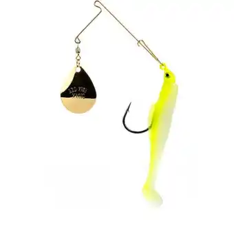 Walmart Strike King Redfish Magic 1/8 oz Spinnerbait Lure Chartreuse Glow offer
