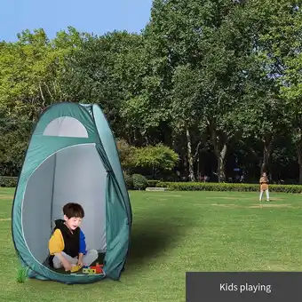 Walmart GVN Portable Outdoor Pop-up Toilet Dressing Fitting Room Privacy Shelter Tent Army Green offer