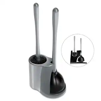 Walmart ITTAHO 2-in-1 Toilet Plunger & Toilet Bowl Brush Set, Bathroom Cleaning Tool with Holder offer