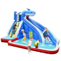 Walmart Costway Inflatable Water Slide Animal Shaped Bounce House Castle Splash Water Pool without Blower offer