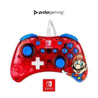 Walmart PDP Rock Candy Wired Controller: Mario Punch Nintendo Switch, Nintendo Switch (OLED Model) offer