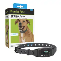 Walmart Premier Pet GPS Dog Fence Colla, Circular Wireless Boundary, Rechargeable, No Subscription offer