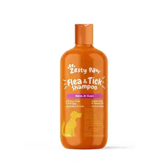 Walmart Zesty Paws Flea & Tick Shampoo for Dogs, to Repel Flea & Ticks, Peppermint Oil Scented, 16oz Bottle offer