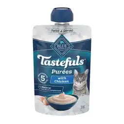 Walmart Blue Buffalo Tastefuls Adult Natural Wet Cat Food Purées Pouch Chicken offer