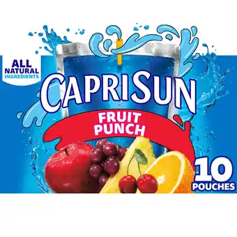 Walmart Capri Sun Fruit Punch Juice Box Pouches, 10 ct Box, 6 fl oz Pouches offer