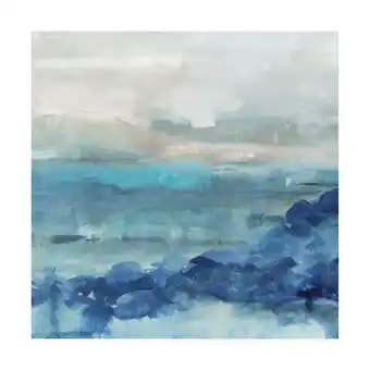 Walmart Trademark Fine Art 35x35 Abstract Canvas Wall Art 'Sea Swell I' by Victoria Borges offer