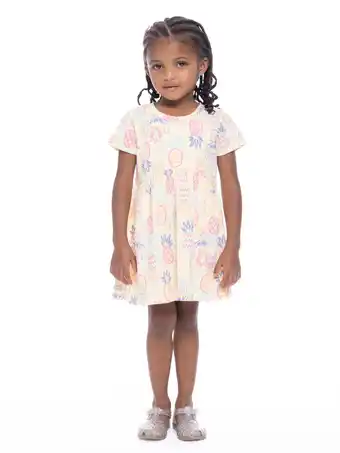 Walmart Lilo & Stitch Toddler Girl Allover Print Dress with Short Sleeves, Sizes 12M-5T offer