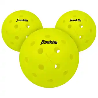 Walmart Franklin Sports X-40 Outdoor Pickleballs - Official Size - Optic - 3 Pack offer