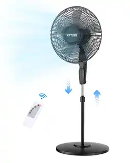 Walmart NFTIGB 16'' Oscillating Pedestal Fan w/Remote and Timer, 12 Speeds,Adjustable Height Floor Fan New offer