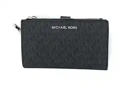 Walmart Michael Kors Jet Set Double Zip Wristlet Pvc, Black offer