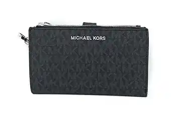 Walmart Michael Kors Jet Set Double Zip Wristlet Pvc, Black offer