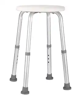 Walmart Naipo Shower Stool Height Adjustable Round Bathing Chair Seat for Compact Tubs Safety, White offer