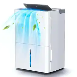 Walmart KISSAIR 32 Pint Dehumidifier with Drain Hose 3000 sq ft Coverage Area with Auto Defrost, Timer offer
