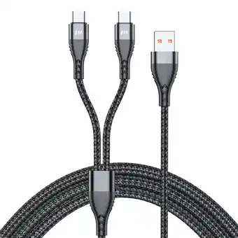 Walmart POPLIS 2 in 1 USB Type C Cable USB to Dual Type C Splitter Charging Cable USB C Cable offer
