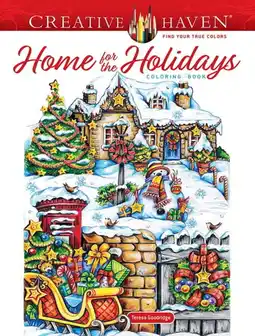 Walmart Adult Coloring Books: Christmas Creative Haven Home for the Holidays Coloring Book, (Paperback) offer