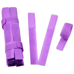 Walmart Pgeraug, 18 cm x 2 cm, Purple Reusable Hook and Loop Cable Ties 30 Piece Pack offer