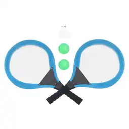 Walmart 2 Pcs Badminton Kids Racket Badminton Tennis Rackets Child 54*27 Cm Blue offer
