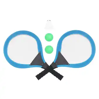 Walmart 2 Pcs Badminton Kids Racket Badminton Tennis Rackets Child 54*27 Cm Blue offer
