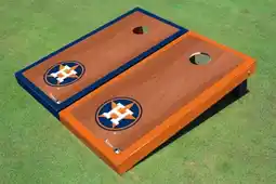 Walmart Houston Astros H Rosewood Alternating Border Cornhole Boards offer