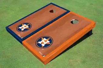 Walmart Houston Astros H Rosewood Alternating Border Cornhole Boards offer