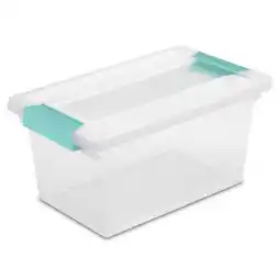 Walmart Sterilite Medium Clip Box Clear Home Storage Tote Container with Lid offer