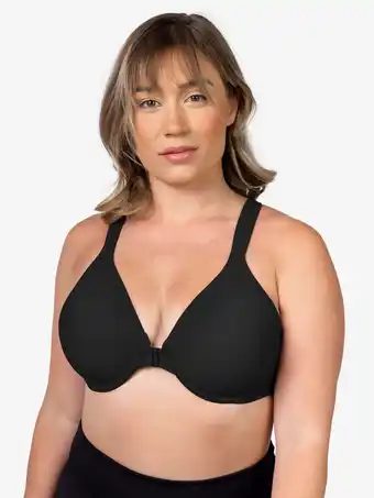 Walmart The Brigitte Racerback - Front-Closure Underwire T-Shirt Bra offer