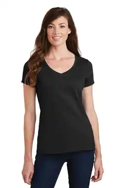 Walmart Port & Company Fan Favorite V-Neck Tee (LPC450V) Jet Black, 4XL offer