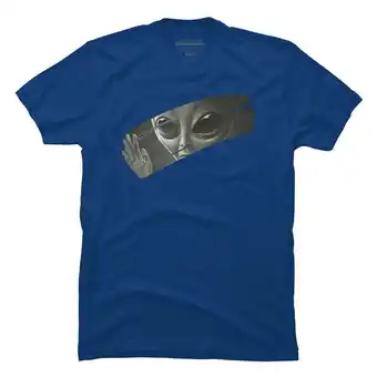 Walmart Alien Mens Royal Blue Graphic Tee - Design By Humans XL offer