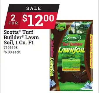 Ace Hardware Scotts Turf Builder Lawn Soil, 1 Cu. Ft offer