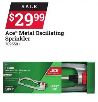 Ace Hardware Ace Metal Oscillating Sprinkler offer