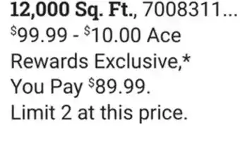 Ace Hardware Scotts Turf Builder Triple action Weed & Feed 12, 000 Sq. Ft offer