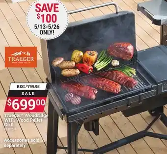Ace Hardware Traeger Woodridge WiFi Wood Pellet Grill offer