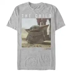 Walmart Men's Star Wars: The Mandalorian The Child Frame Graphic Tee Athletic Heather Large offer