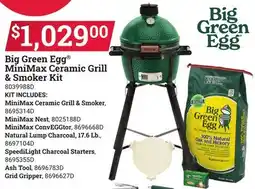 Ace Hardware Big Green Egg MiniMax Ceramic Grill & Smoker Kit offer