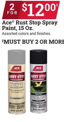 Ace Hardware Ace Rust Stop Spray Paint 15 Oz offer