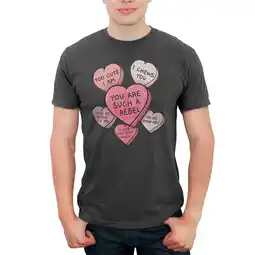 Walmart Men's Star Wars Valentine Galactic Candy Hearts Graphic Tee Charcoal Heather 2X Large offer