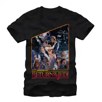 Walmart Men's Star Wars Movie Poster Graphic Tee Black Medium offer