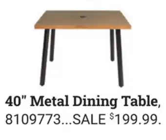 Ace Hardware Living Accents 40 Metal Dining Table offer