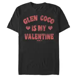 Walmart Men's Mean Girls Distressed Glen Coco Is My Valentine Graphic Tee Black X Large offer