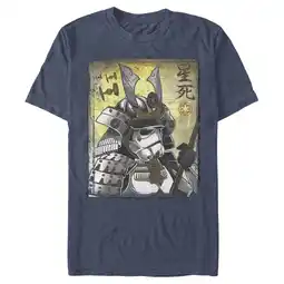 Walmart Men's Star Wars Samurai Stormtrooper Graphic Tee Navy Blue Heather 3X Large offer