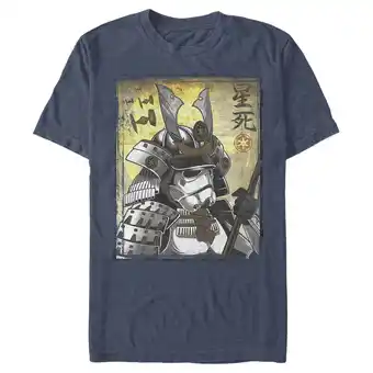 Walmart Men's Star Wars Samurai Stormtrooper Graphic Tee Navy Blue Heather 3X Large offer