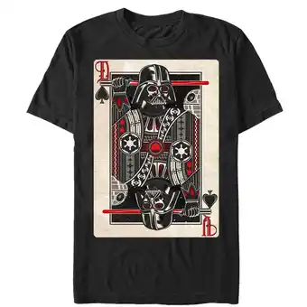 Walmart Men's Star Wars Darth Vader King of Spades Graphic Tee Black 3X Large offer