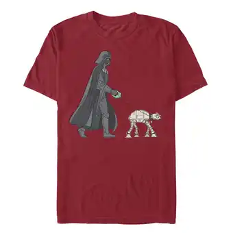 Walmart Men's Star Wars Darth Vader AT-AT Walker Graphic Tee Color: Cardinal Size: XL offer