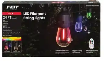 Ace Hardware Feit Electric 24' Color-Changing LED Filament String Lights offer