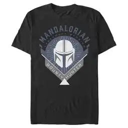 Walmart Men's Star Wars: The Mandalorian Warrior Emblem Graphic Tee Black Large offer